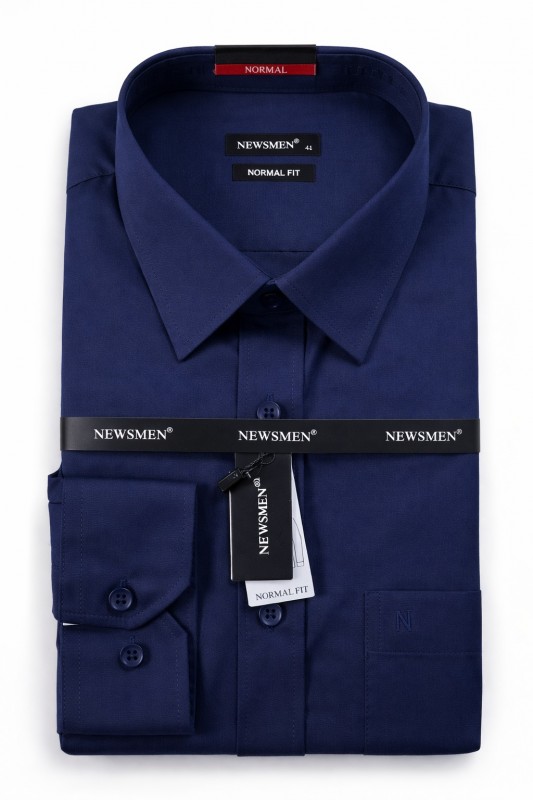 Newsmen h.u normál ing - Sötétkék Hosszúujjú ing Newsmen h.u normál ing - Sötétkék Hosszúujjú ing